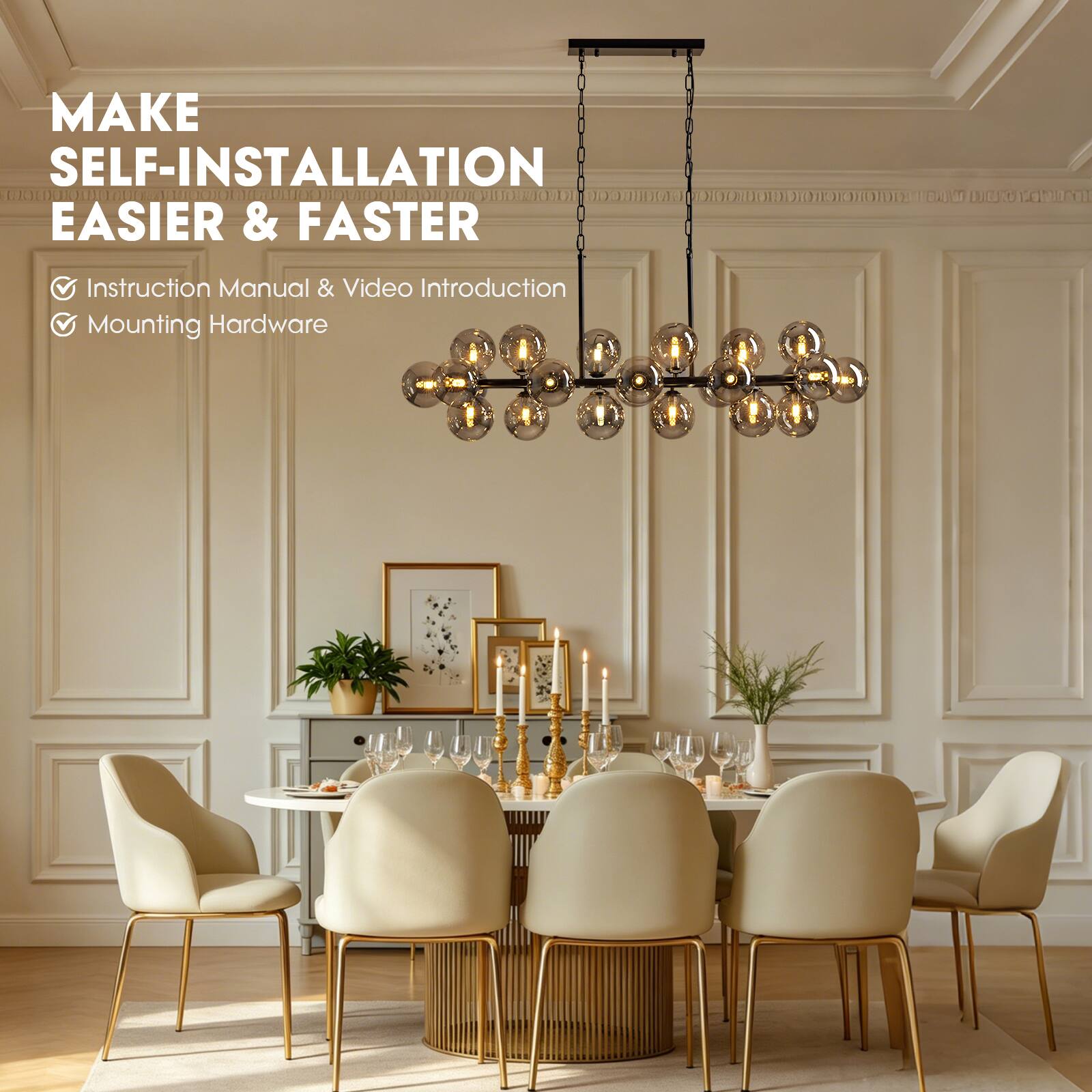 MAKE SELF-INSTALLATION EASIER & FASTER

- Instruction Manual & Video Introduction
- Mounting Hardware