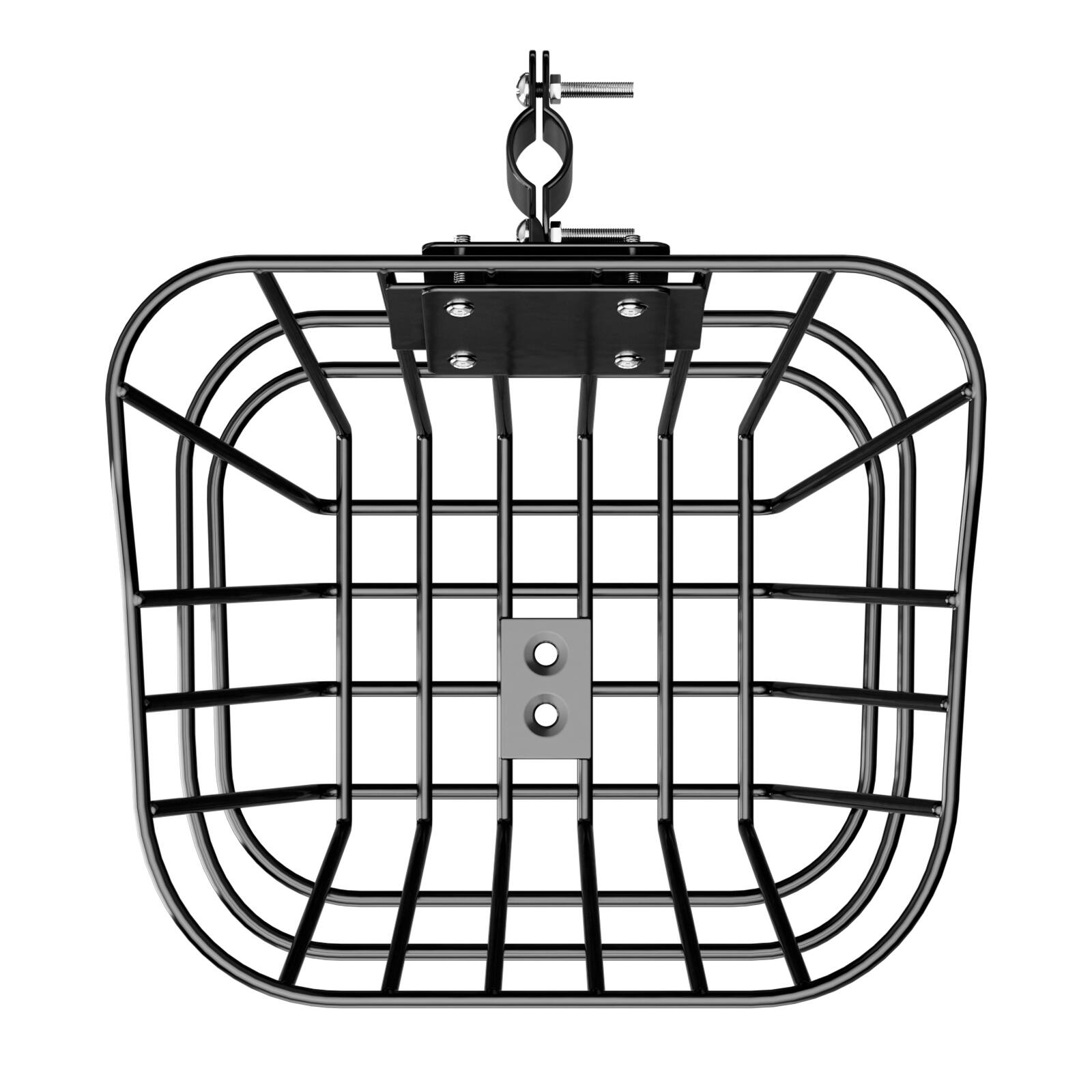 Alt View 5. VEVOR - Front Bike Basket, Electric Scooter Basket with Fixed Bracket - Max Bearing 20 lbs, Construct from Solid Steel - Black.