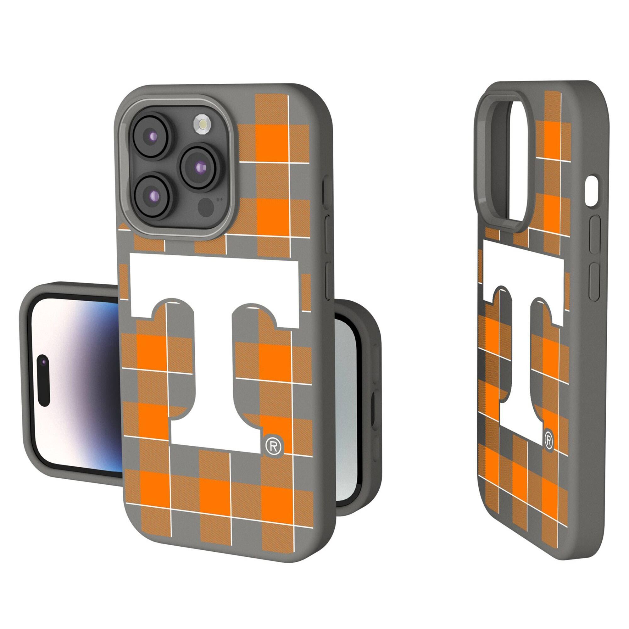 Keyscaper - NCAA - Tennessee Volunteers Plaid Soft Touch iPhone Case - 14 Plus - Gray price history on PriceWatchPro
