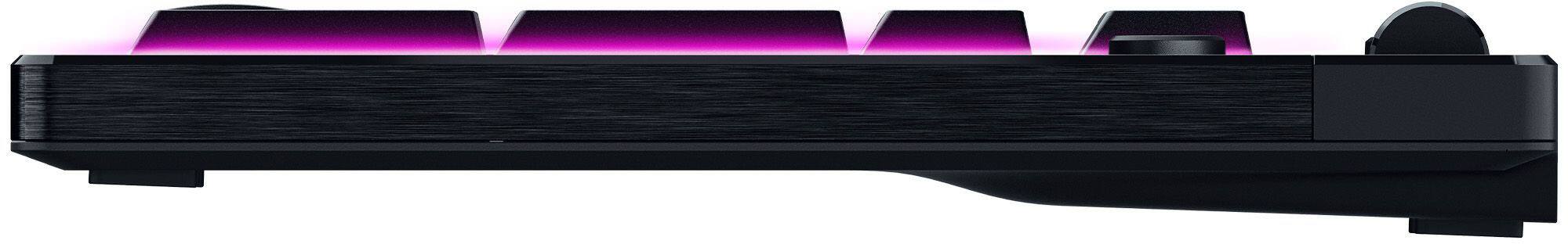 Alt View 7. Razer - BlackWidow V4 Low-profile HyperSpeed Wireless Full Size Mechanical Orange Tactile Switch Gaming Keyboard with Chroma RGB - Black.