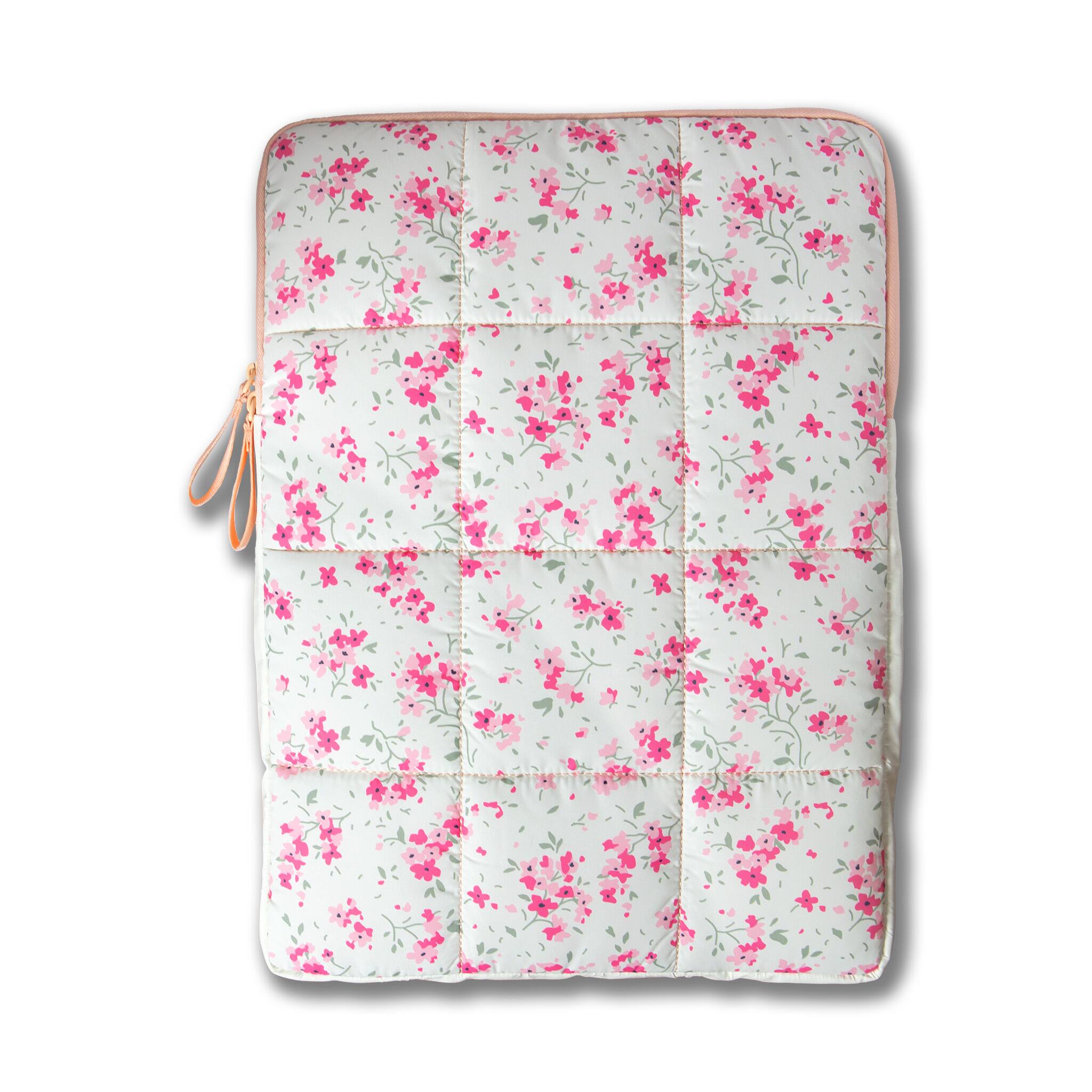 Back. Sonix - Sonix Cottage Floral Puffy Laptop Sleeve - Multi.