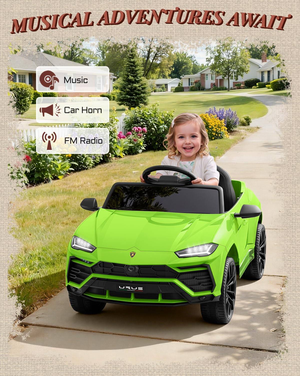 MUSICAL ADVENTURES AWAIT

Music
Car Horn
FM Radio
URUS