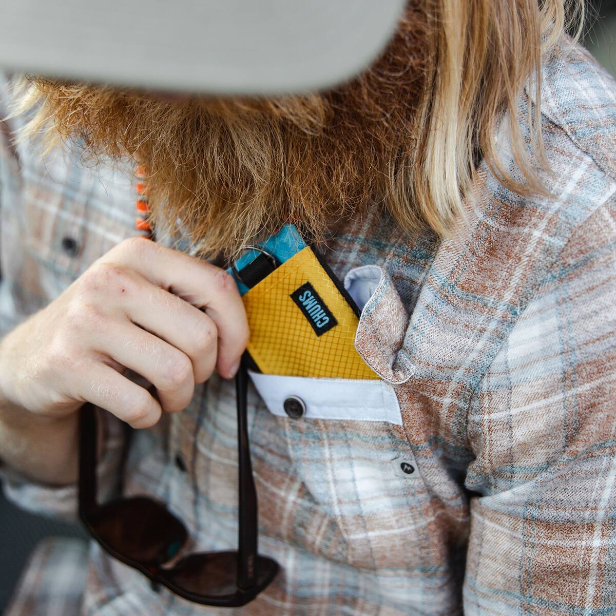 Alt View 3. Chums - Chums Surfshorts Compact Rip-Stop Nylon Wallet - Ocean Blue - Ocean Blue.