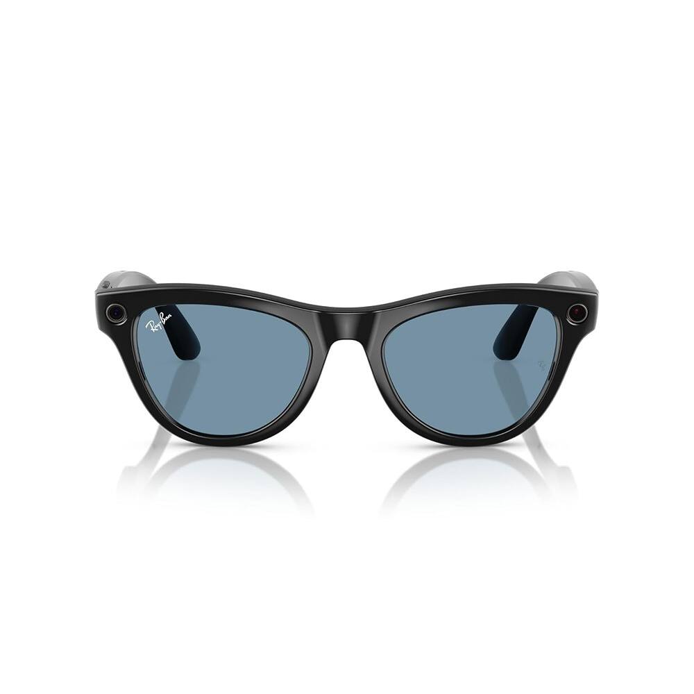 Angle. ACJPR - Smart Bluetooth Audio Glasses – UV Protection, Blue-Light, Black Frame - black.