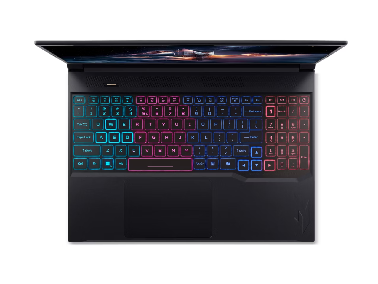 Esc 1 2 3 4 5 6 7 8 9 0 - = Backspace Tab Q W E R T Y U I O P [ ] \ Caps Lock A S D F G H J K L ; ' Enter Shift Z X C V B N M , . / Shift Ctrl Fn Alt Space Alt Gr