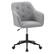 Angle. CorLiving - Marlowe Upholstered Button Tufted Task Chair - Light Grey.