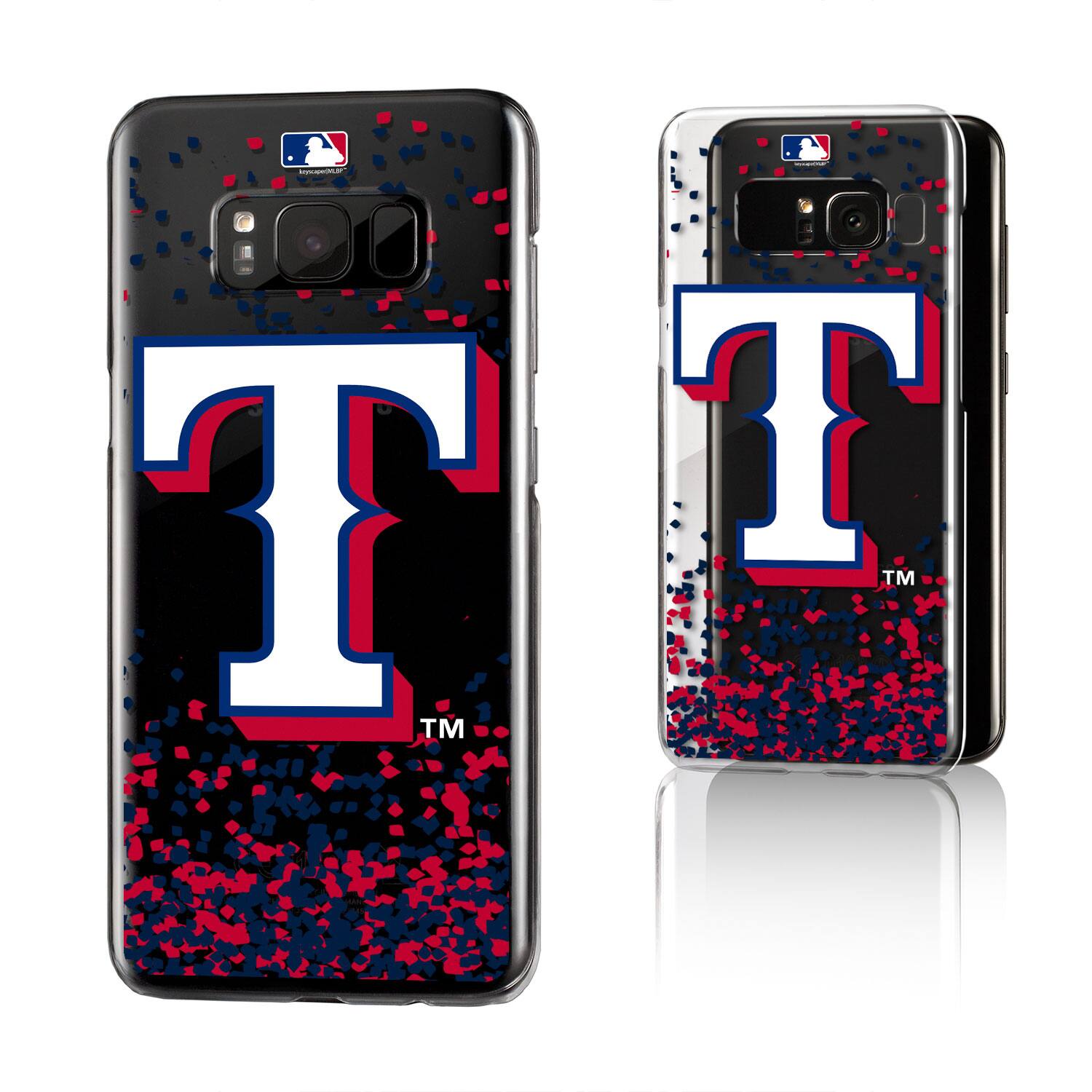 Keyscaper MLB Texas Rangers Galaxy S8 Confetti Design Clear Case ...