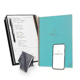 Rocketbook - Fusion 1-Subject Smart Notebook, 8.5" x 11", 42 Sheets, Blue (EVRF-L-K-CCE) - Teal
