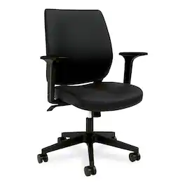 Alera - Wessex Ergonomic Fabric Task Chair, Supports Up to 275 lb, 17.13 to 20.83 Seat Height, Seat/Back, Base - Black