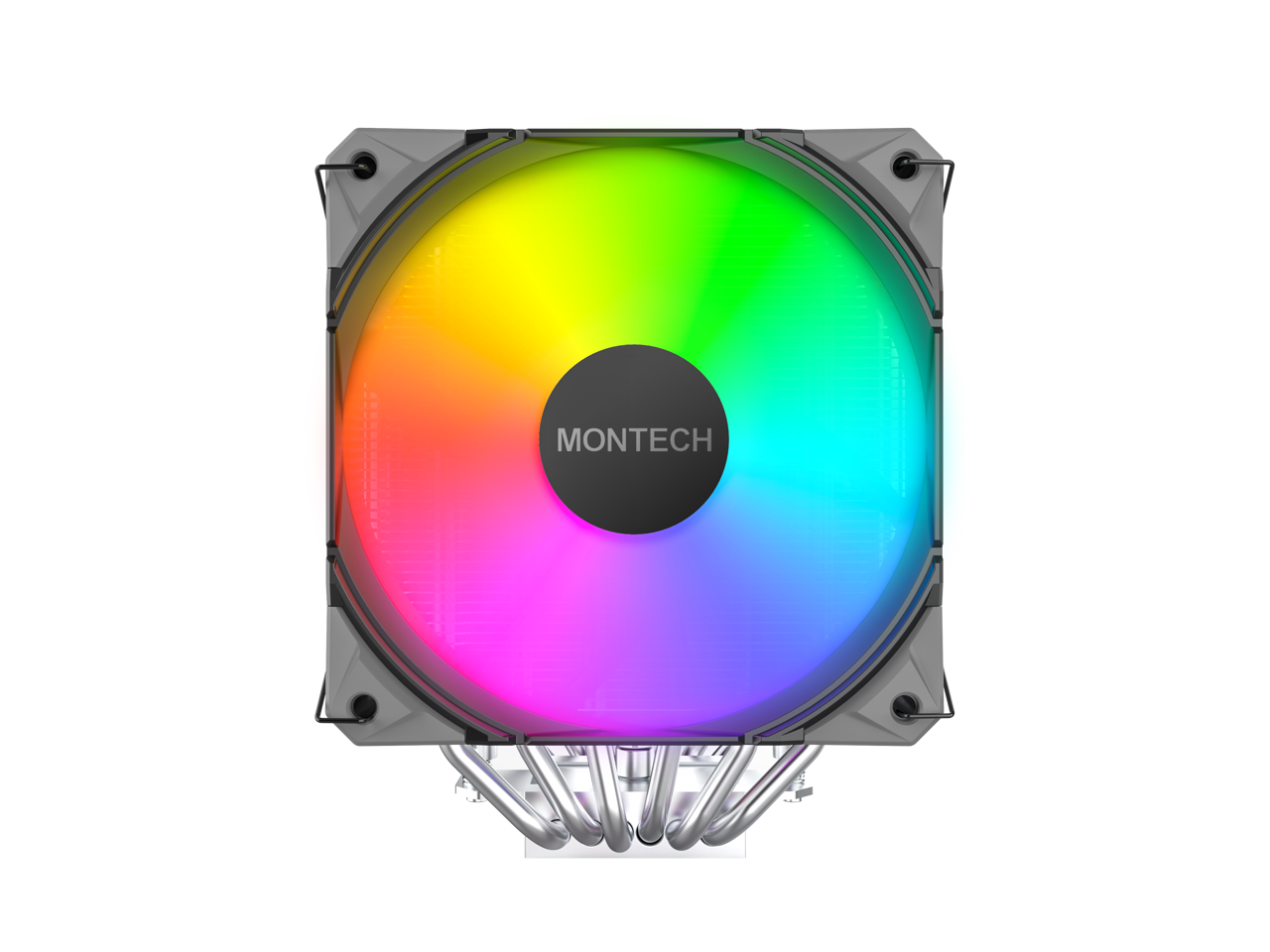 Alt View 1. Montech - MONTECH NX600 ARGB Dual-Tower Cooler | 6 Heatpipes, AM5/LGA1700/1851 | Black - Black.