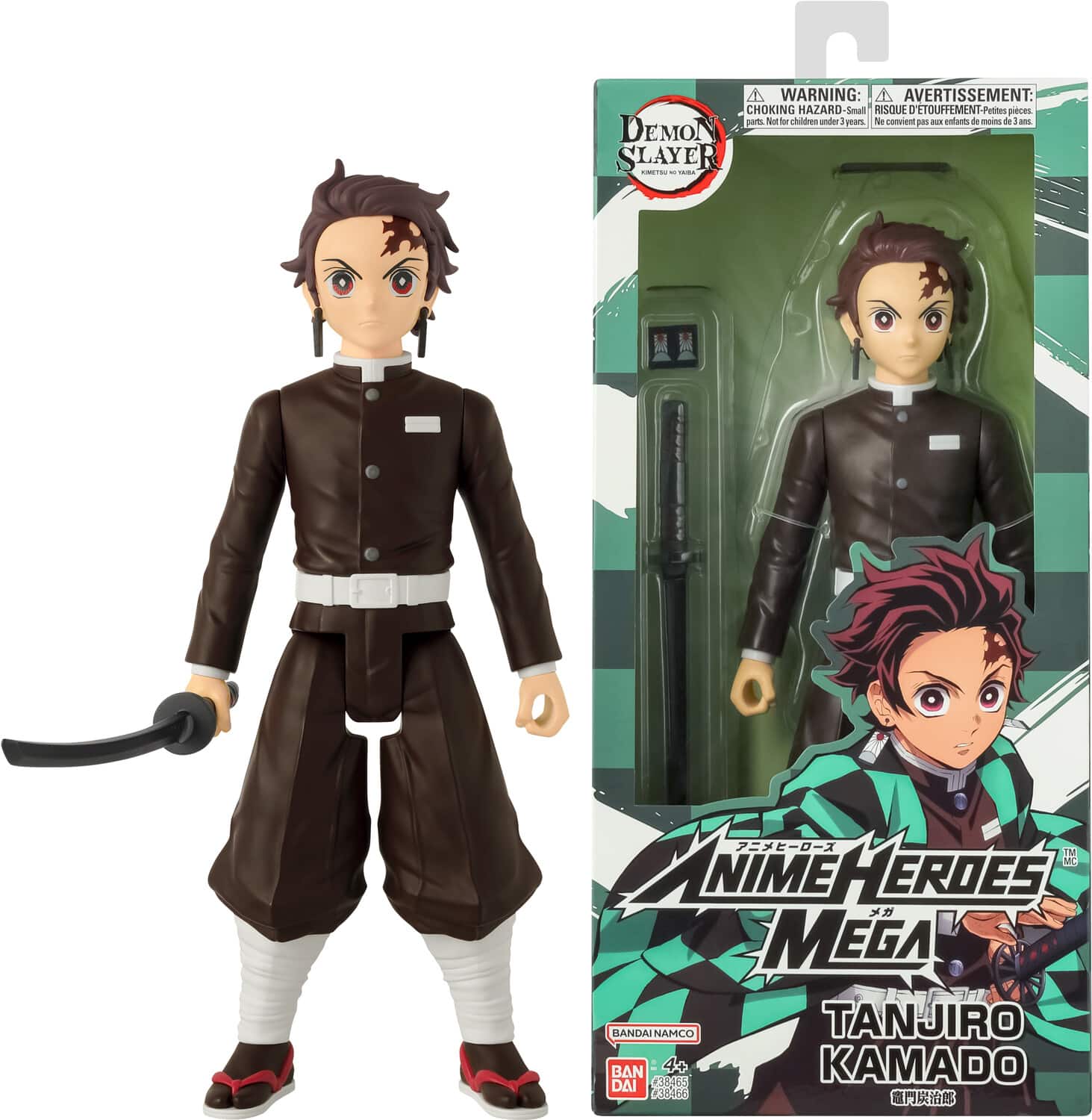"Bandai - Demon Slayer - Anime Heroes: Mega - Tanjiro Kamado 12"" Action Figure - COLLECTIBLES - Multicolor" price history on PriceWatchPro