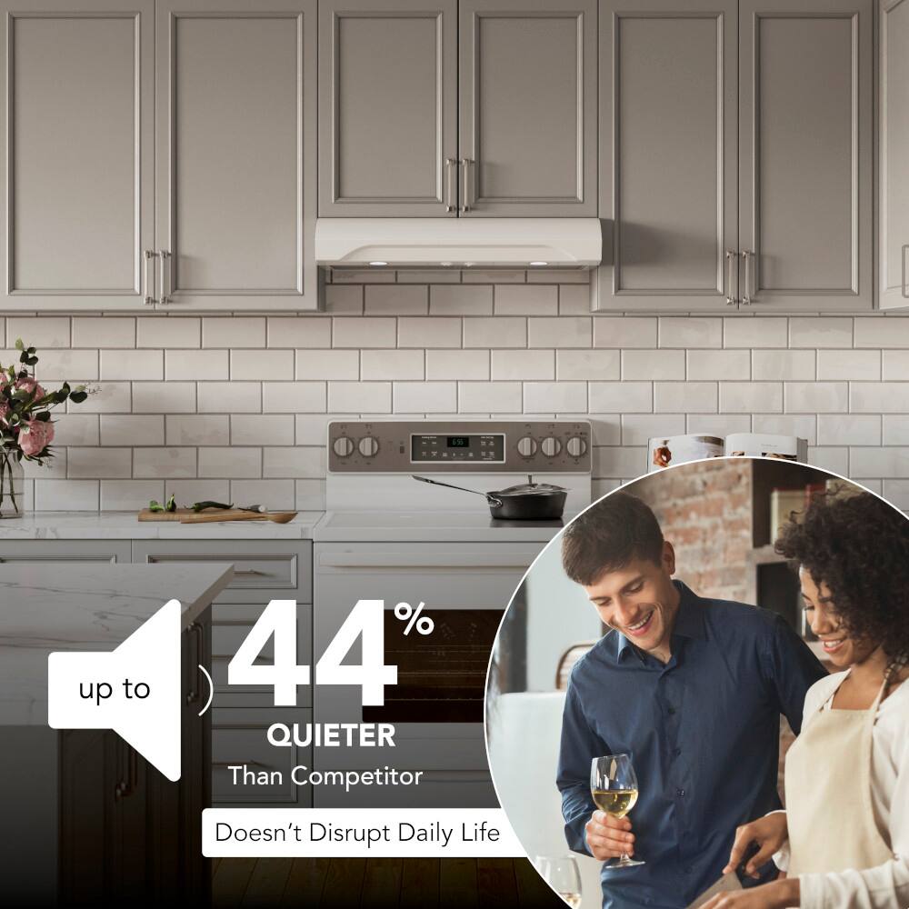 "Up to 44% quieter than competitor, doesn't disrupt daily life."