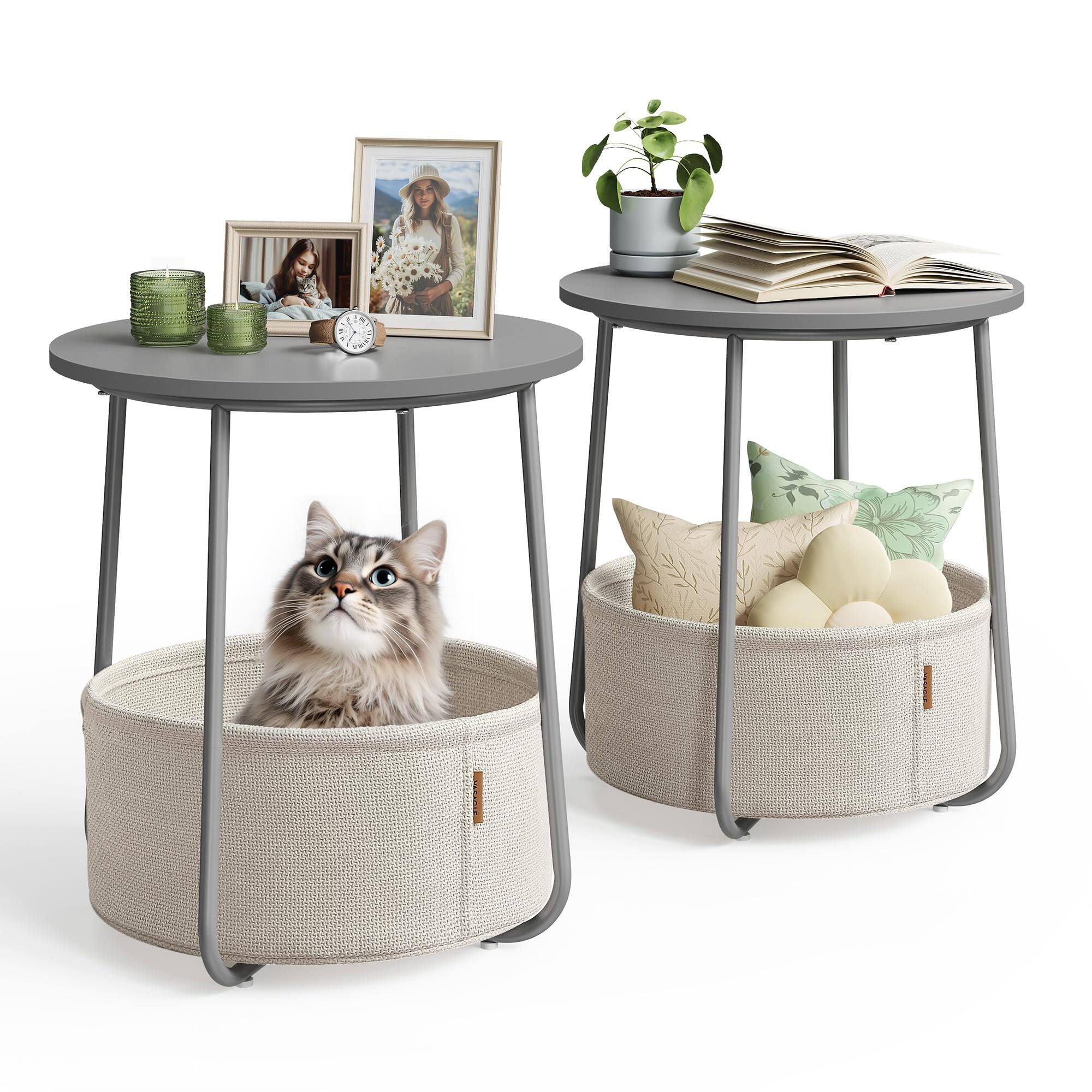 Cement Gray + Cream White