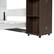 Alt View 4. Anysun - Queen Murphy Bed Wall Bed with Storage Doors - Brown.