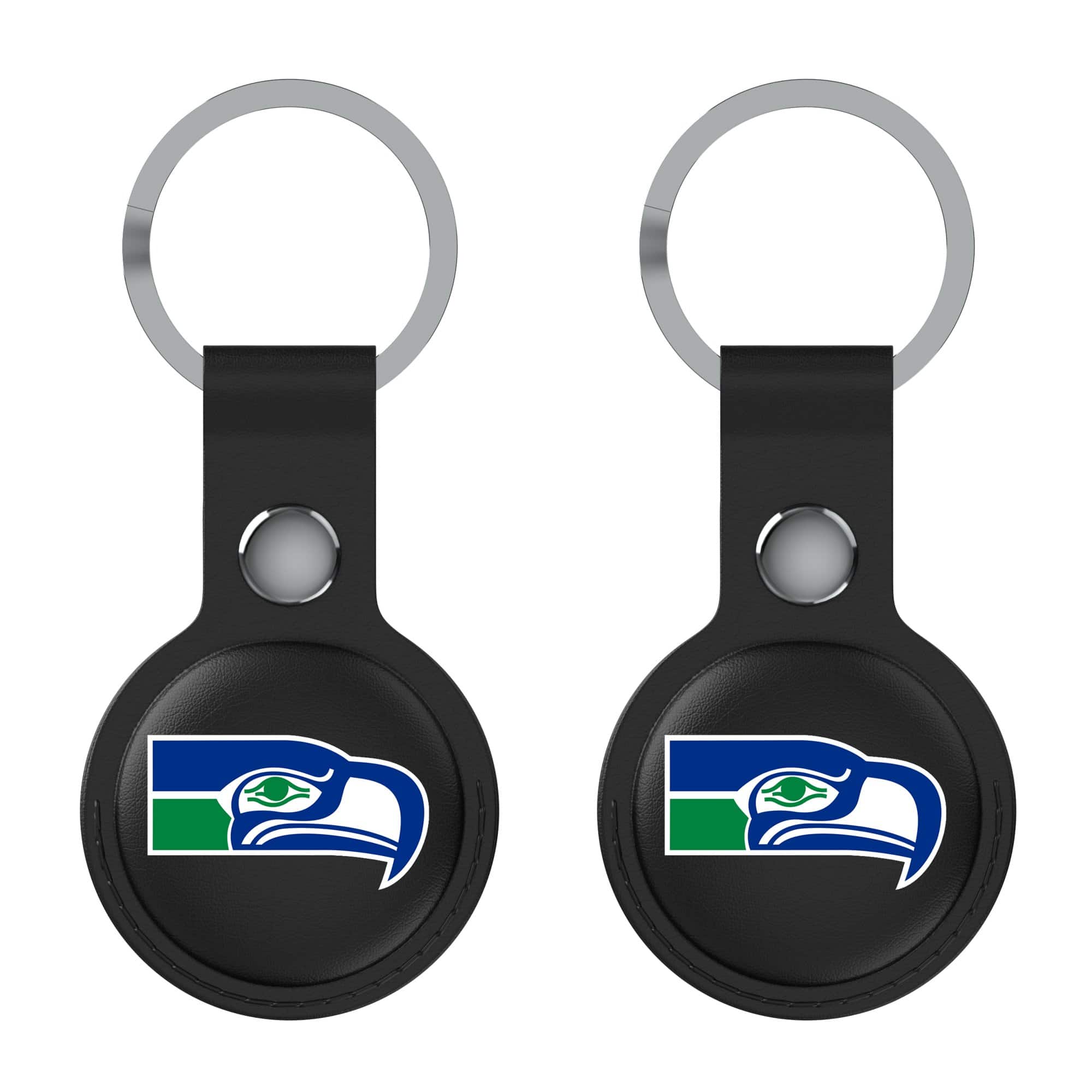 Keyscaper - Seattle Seahawks Two-Pack AirTag Holders - No Size - Black