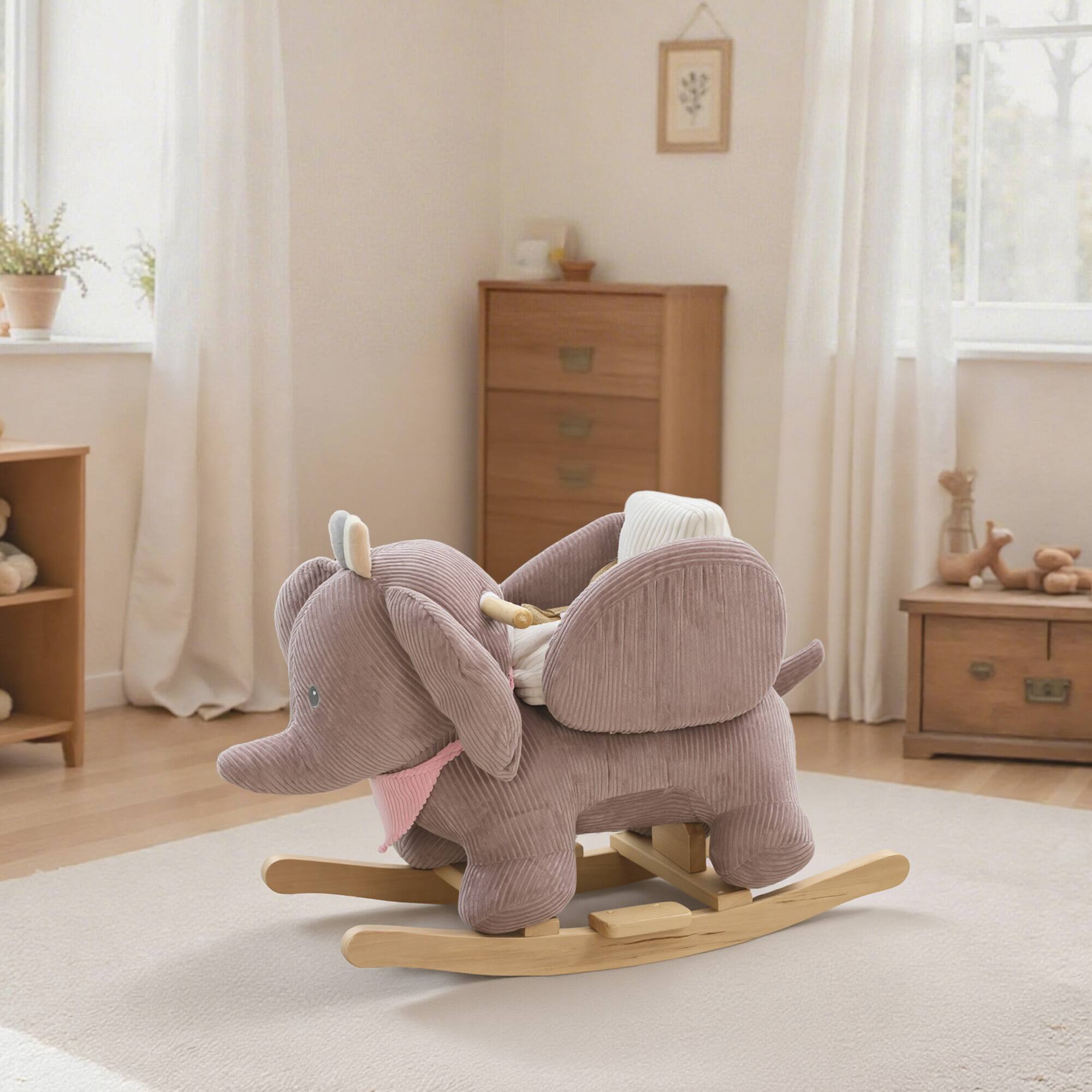 Alt View 1. Qaba - Rocking Horse with Seat.