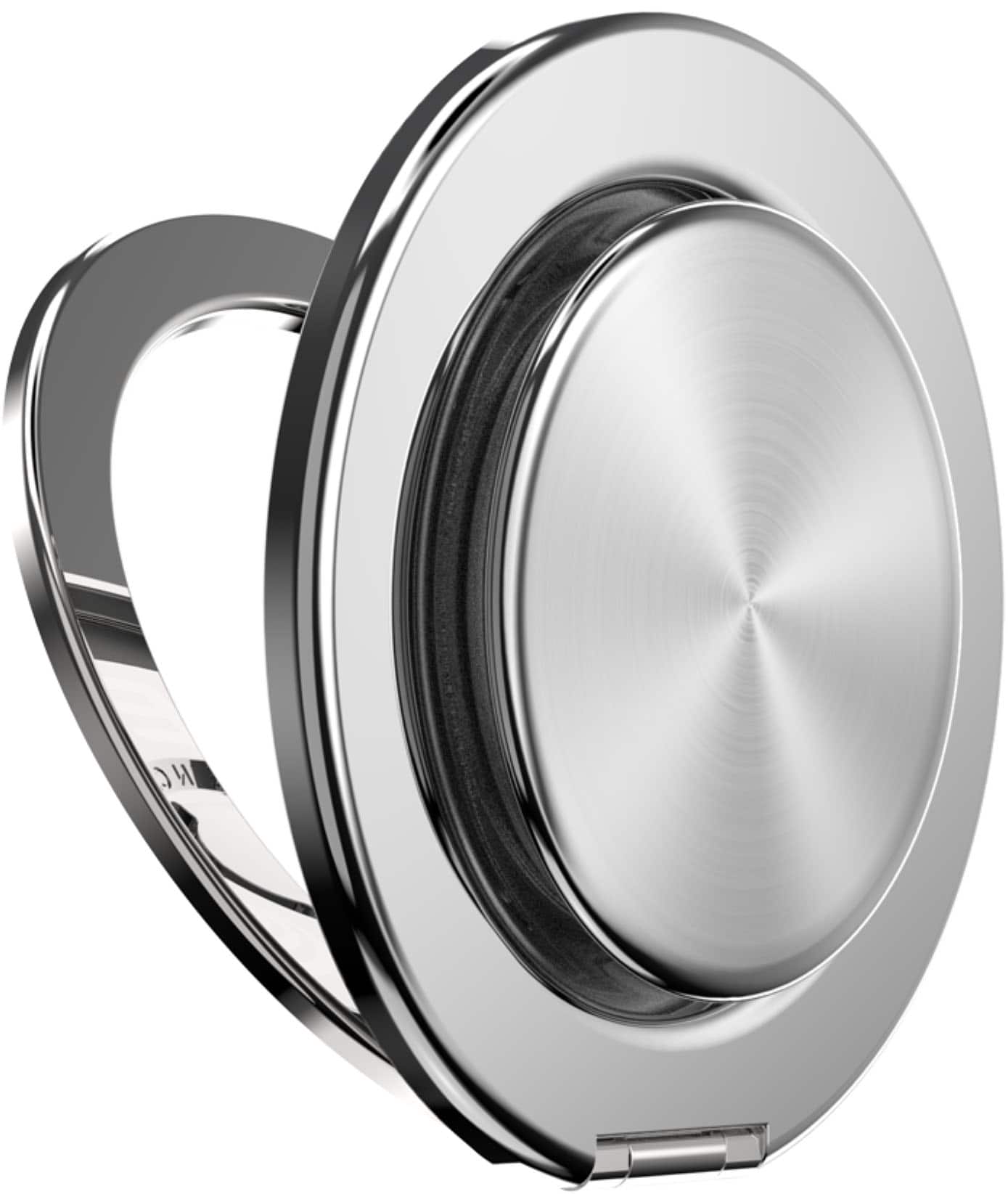 PopSockets - MagSafe Kick-Out Universal Magnetic Grip & Stand with Adapter Ring for Cell Phones - Alum-Radial Silver - Front_Zoom