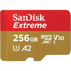 SanDisk Extreme
256GB
microSDXC I
V30
A2