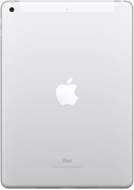 Left. Apple - iPad 6th gen with Wi-Fi + Cellular - 128GB (Unlocked) - Silver.