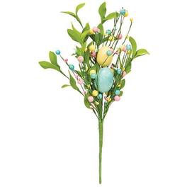 BreeBe - Easter Eggs & Herb Leaves Bush - 16" - Multicolor