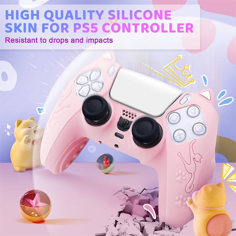 HIGH QUALITY SILICONE SKIN FOR PS5 CONTROLLER  
Resistant to drops and impacts