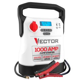 Vector - 1000-Amp 12-Volt Automotive Jump Starter with Compressor and USB Power Bank, VECJ1C