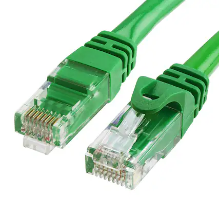 Front. Cmple.com - Cmple - Cat 6 Ethernet Cable 75 ft, Cat6 Patch Cables 10Gbps Network Lan Cord, 550MHz, RJ45 Connectors - Green - Green.