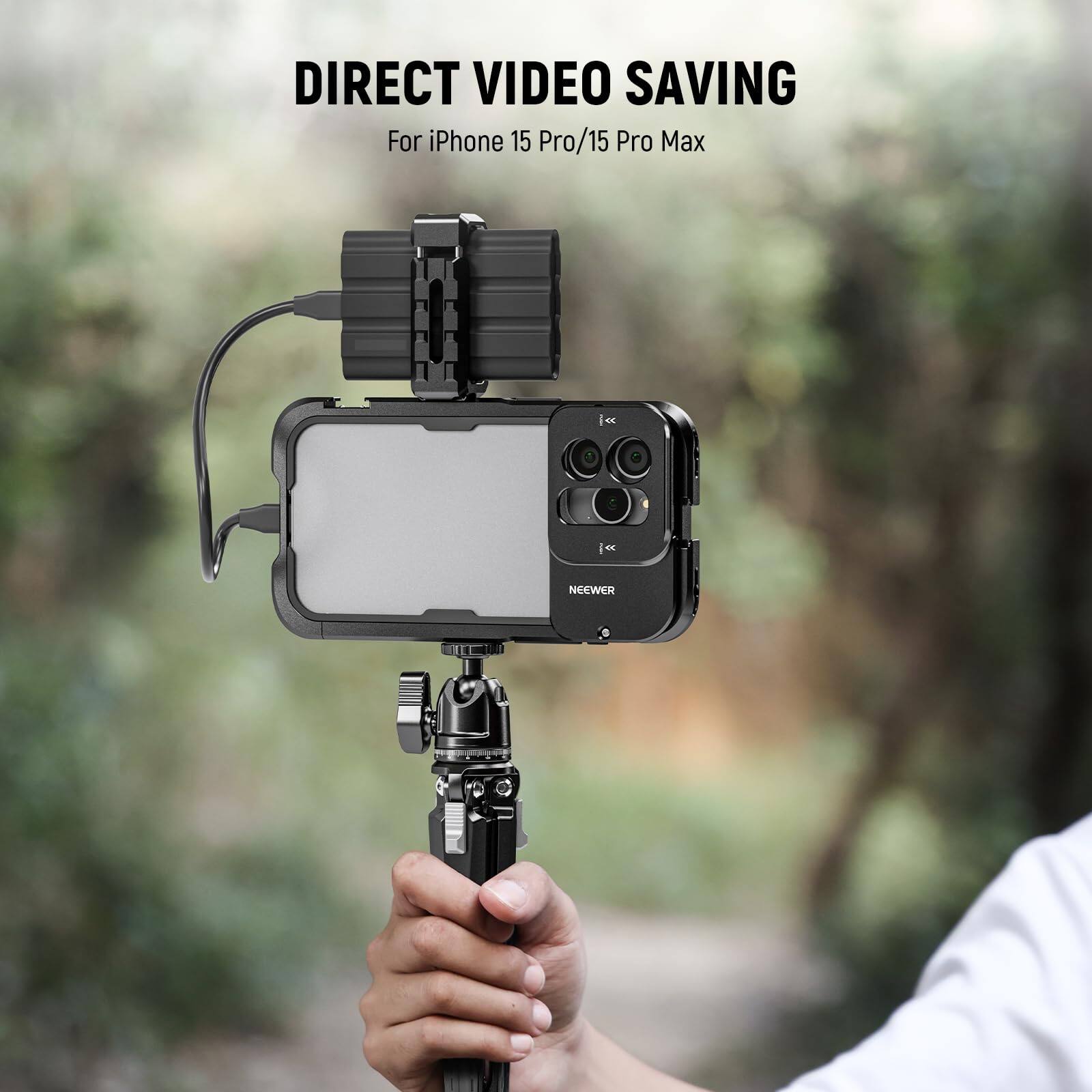 DIRECT VIDEO SAVING  
For iPhone 15 Pro/15 Pro Max