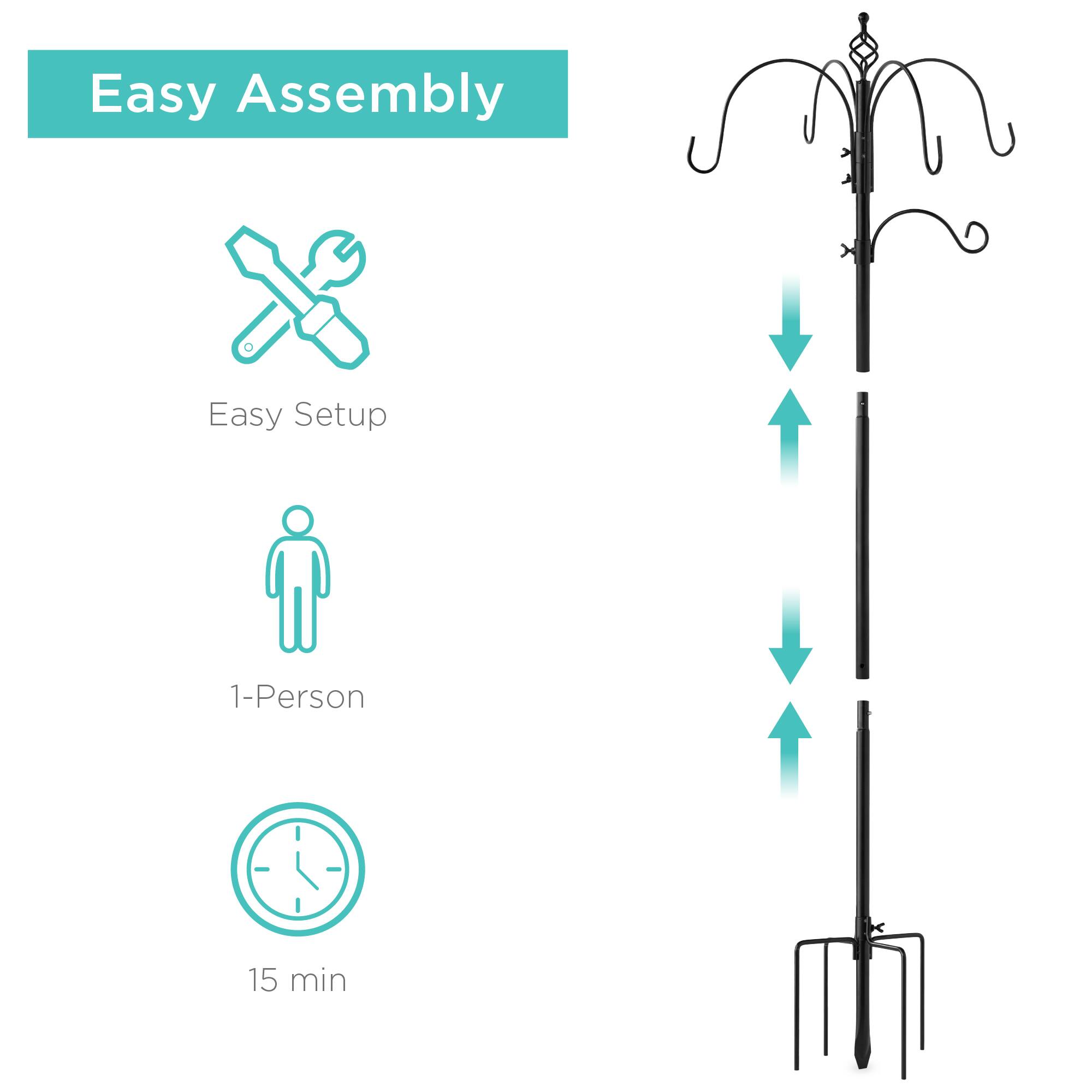 Easy Assembly

- Easy Setup
- 1-Person
- 15 min