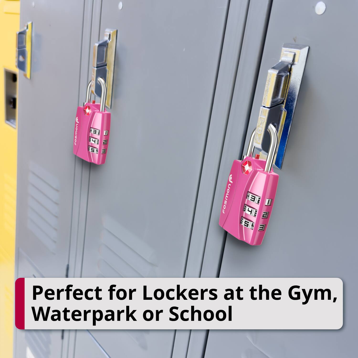 E Fosmen iE E i D 4 i S S m  Fosmon E i I S 4 E 2 E S L m Perfect for Lockers at the Gym, Waterpark or School