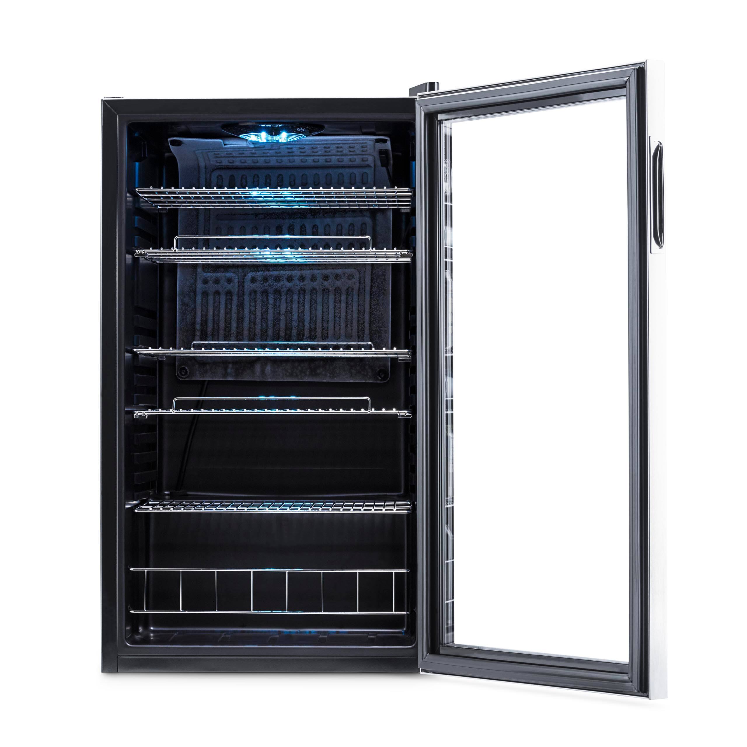 Alt View 13. NewAir - 126-Can Free Standing Beverage Cooler with Adjustable Shelves - Stainless Steel.