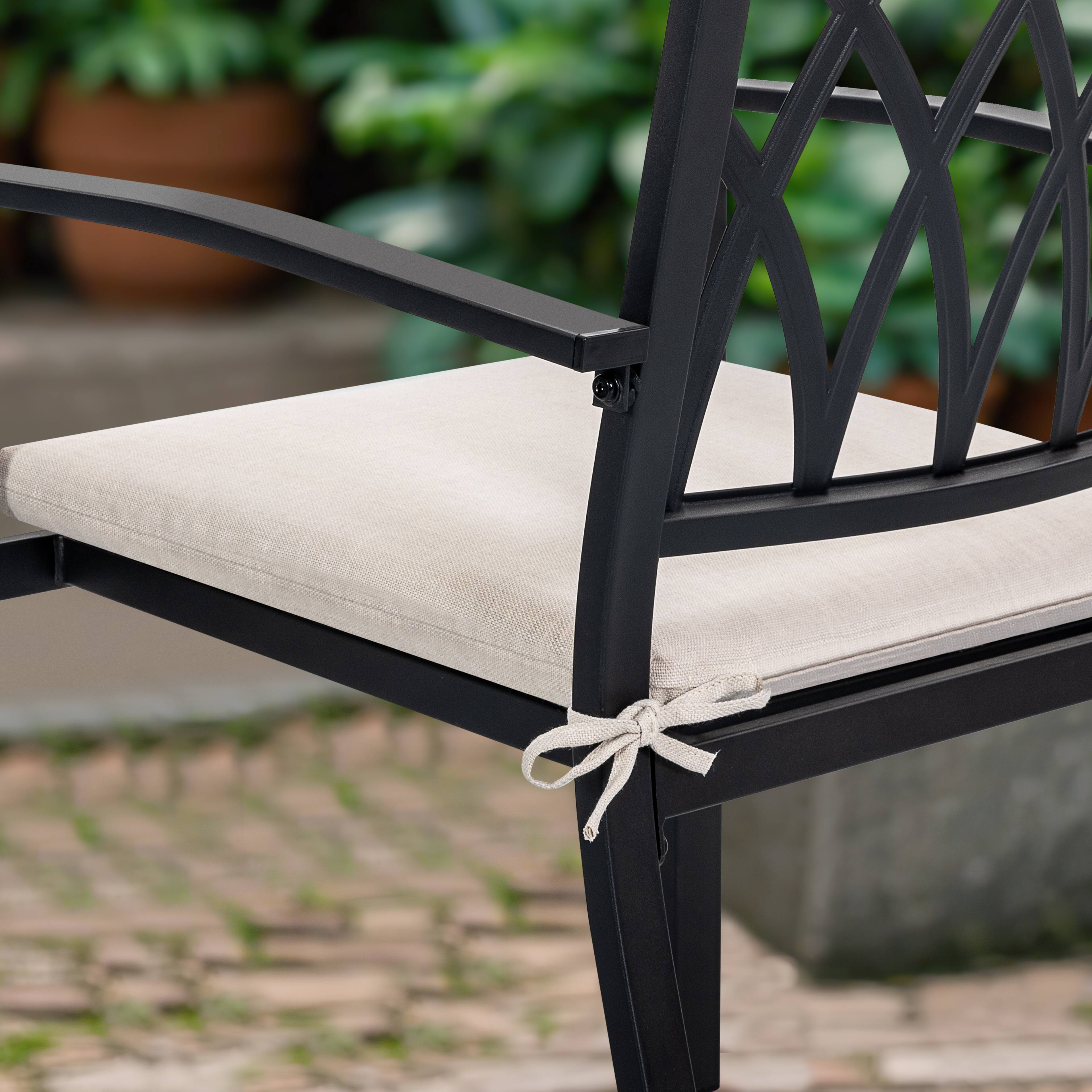 Alt View 4. Nuu Garden - Patio 2-Piece Seat Cushions Outdoor Chair Pads with Zipper - Beige.