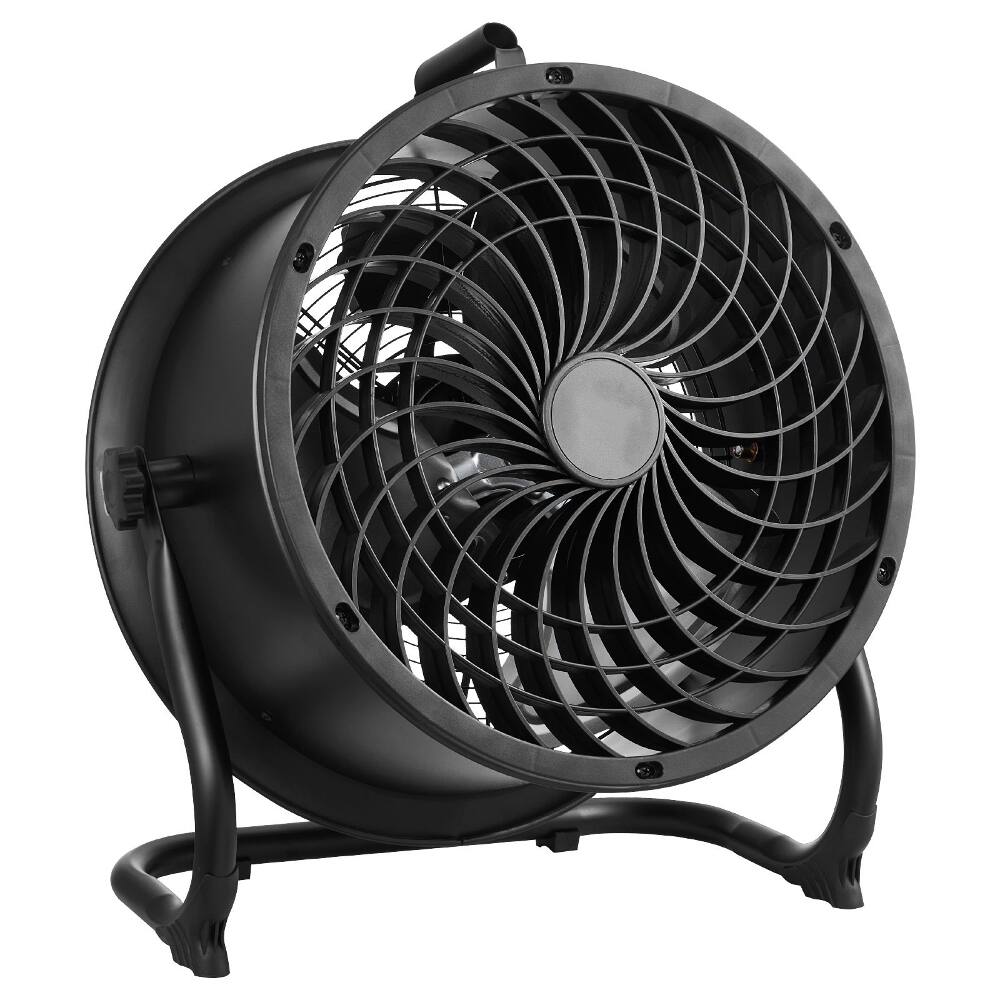Alt View 6. Loheer - Loheer 14 Inch Industrial Floor Fan, 3 Speed High Velocity Heavy Duty Metal Fan for Garage and Home Gym.