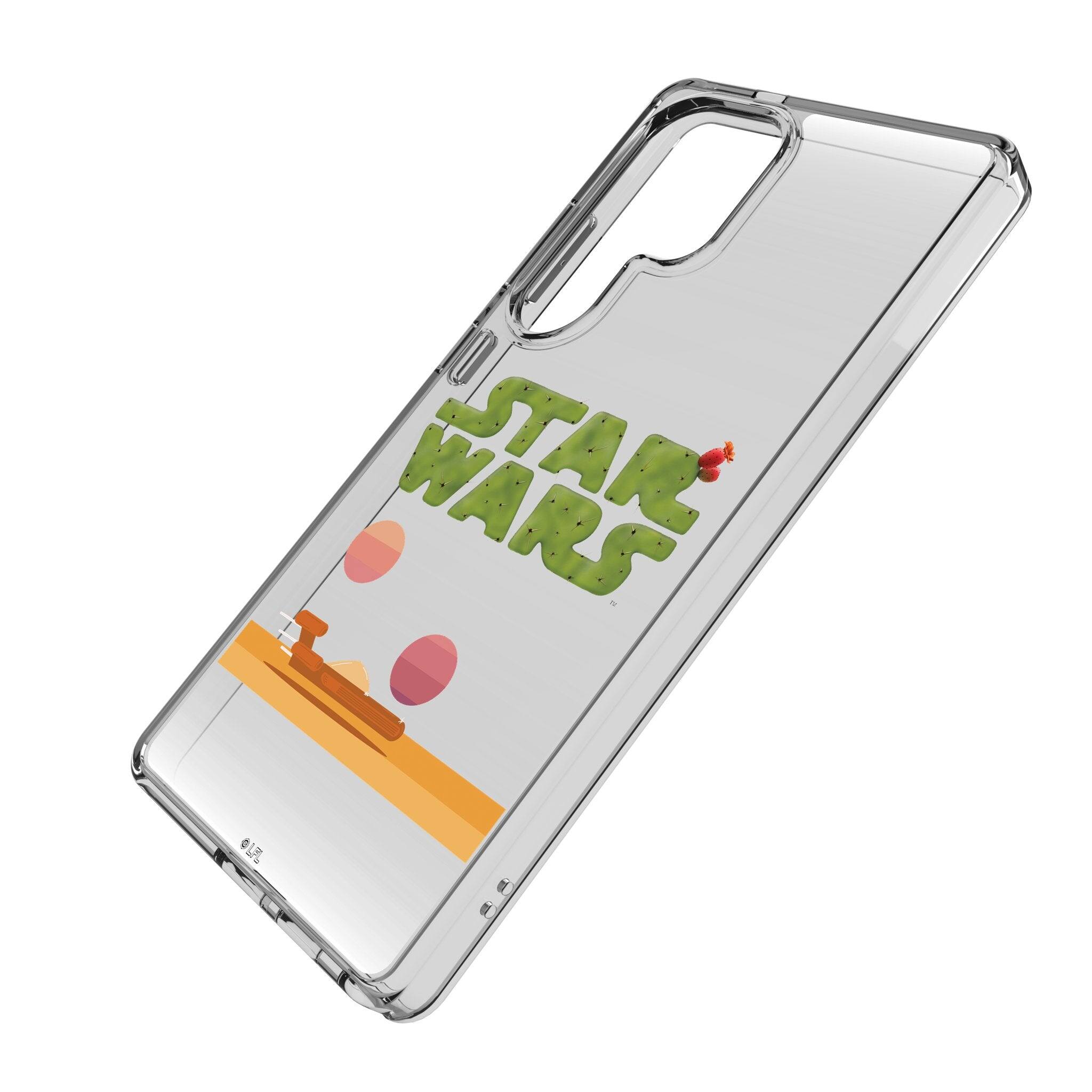 Angle. Keyscaper - Star Wars: A New Hope Locality Fade Clear Phone Case - Samsung Galaxy S23 Plus - Tatooine.