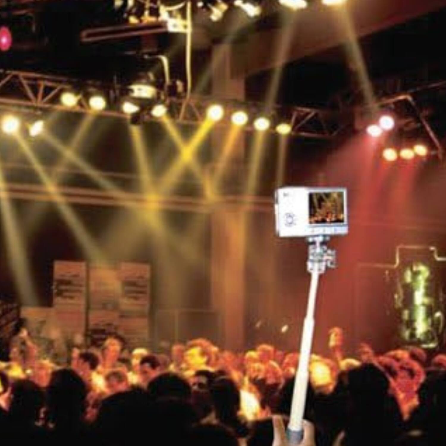 Left. Home Collection - 6PC Portable Selfie Stick Quikpod with Tripod Legs Wrist Strap Clips & Carry Bag.