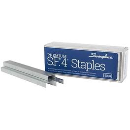Swingline - S.F. 4 Premium 1/4" Length Standard Staples, Full Strip, 5000/Box - Silver