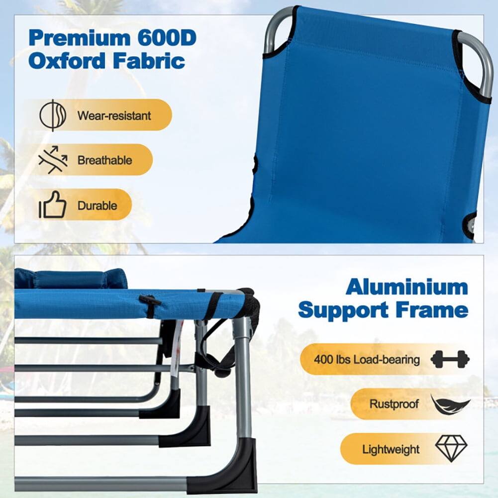 Premium 600D Oxford Fabric  
- Wear-resistant  
- Breathable  
- Durable  

Aluminium Support Frame  
- 400 lbs Load-bearing  
- Rustproof  
- Lightweight