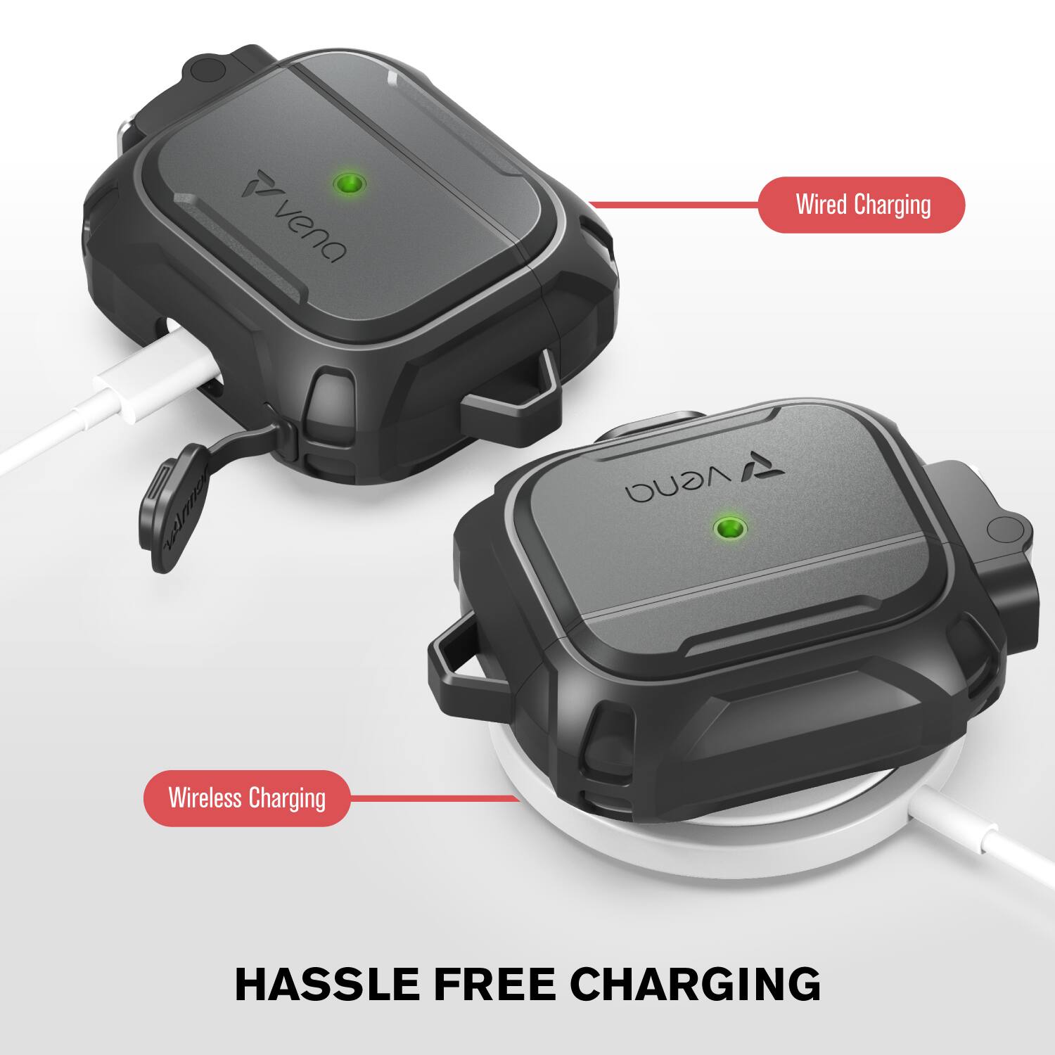 V vena Wireless Charging, V vena Wired Charging, HASSLE FREE CHARGING