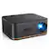 Front. Happrun - 4K Decoding Projector 2000 ANSI Full HD WiFi Bluetooth Auto Focus Home Theater 300 Inch Indoor Outdoor - black.