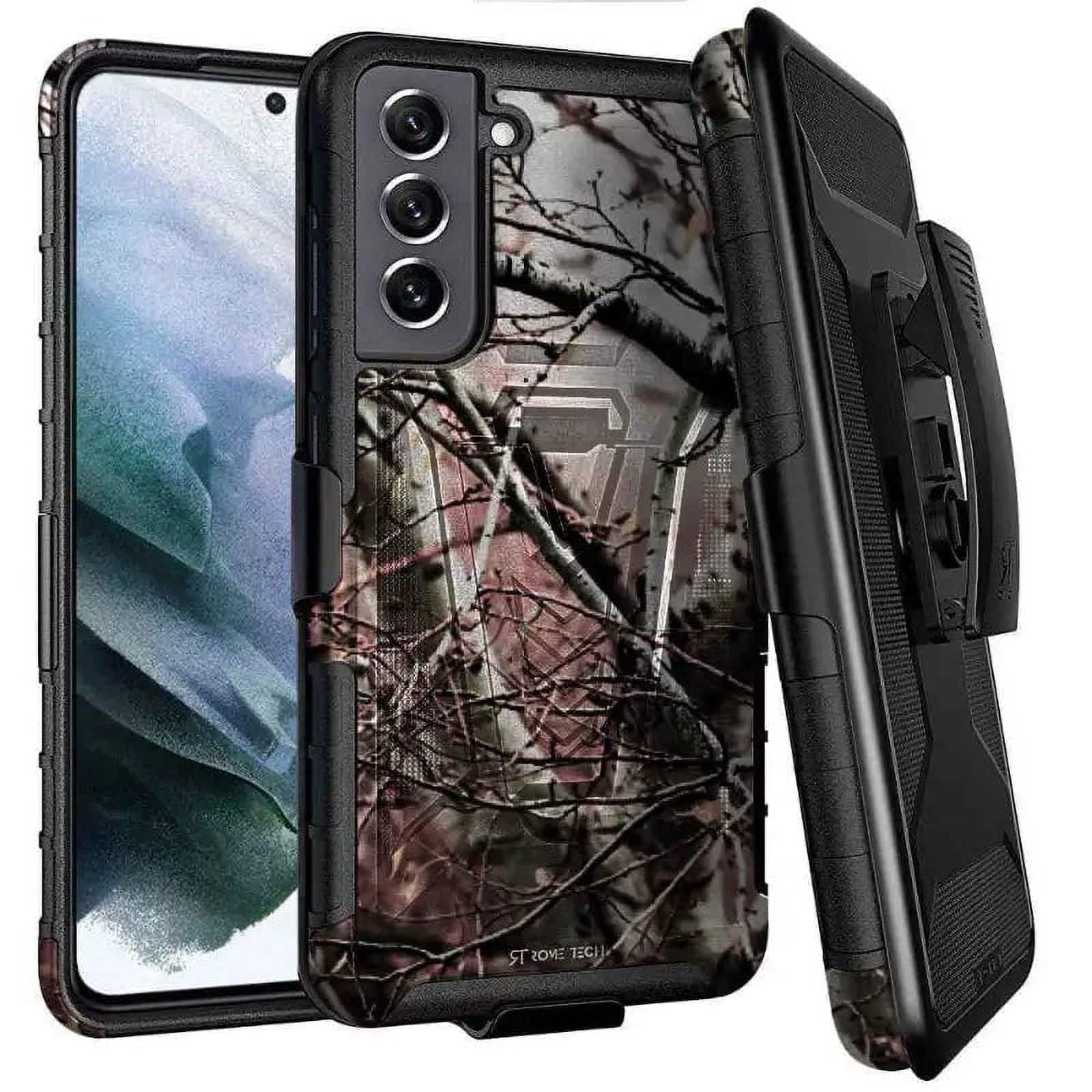 RomeTech - Rome Tech Dual Layer Holster Case for Galaxy S22 - Camo Tree