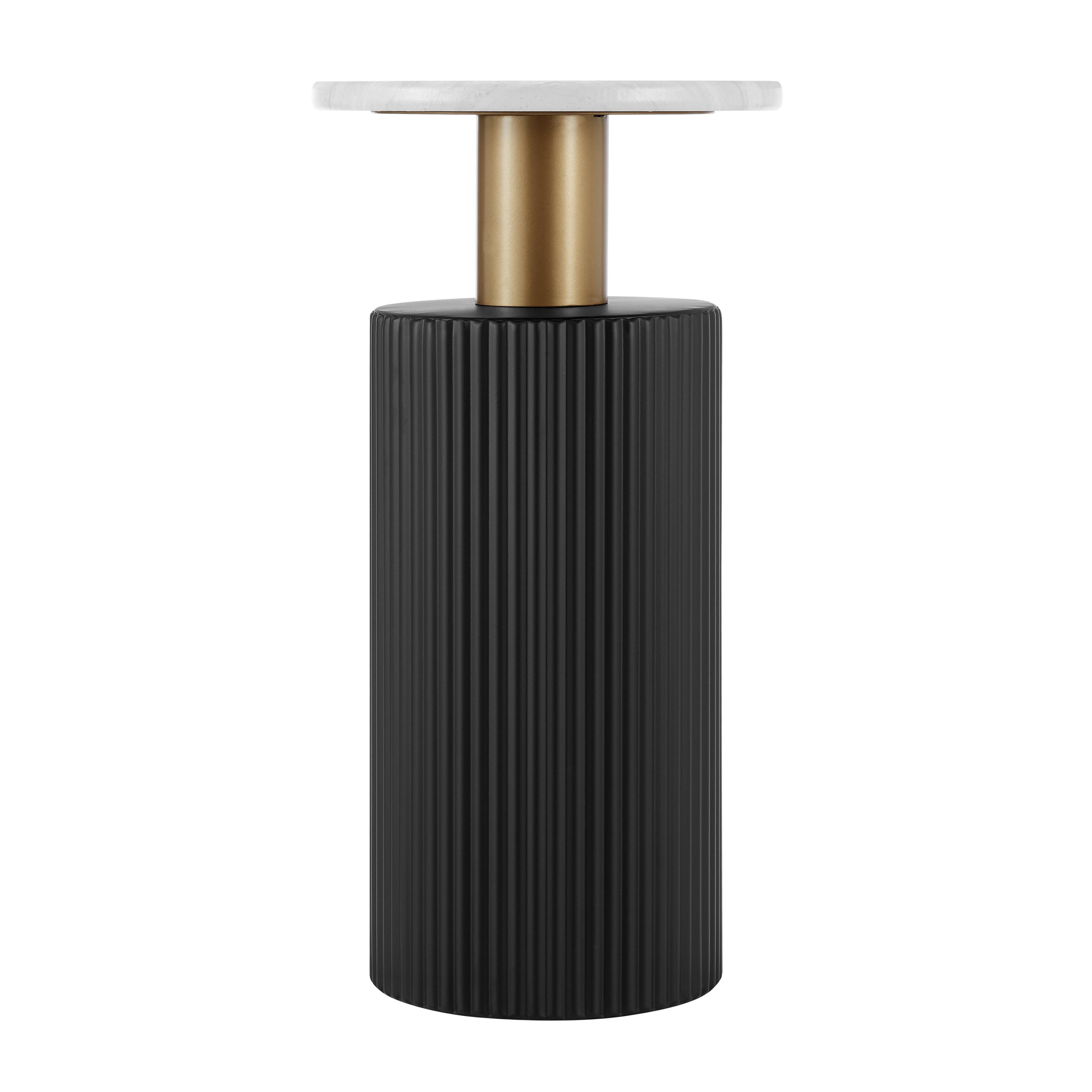 Alt View 7. Danya B - Fritz Accent Table with Faux Marble Laminate Tabletop - Marble, Black.