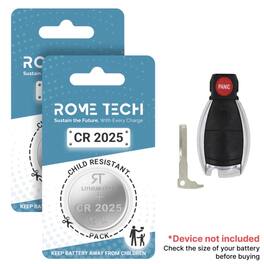 RomeTech - Replacement Battery for Key Fob - Mercedes-Benz E350 2006-2012 - 2 Pack