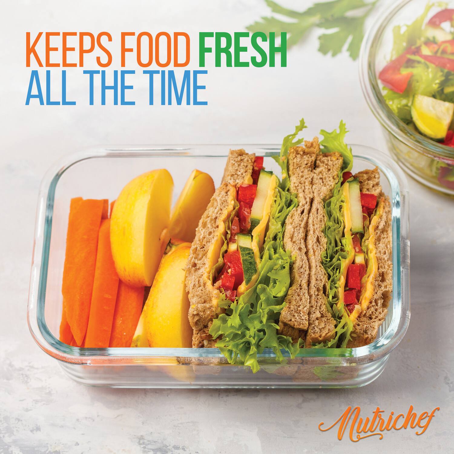 KEEPS FOOD FRESH ALL THE TIME

Nutrichef