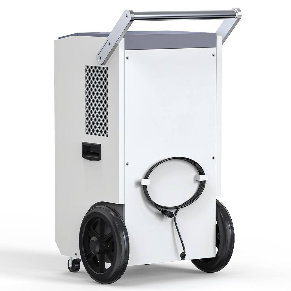 Alt View 1. Moiswell - 200 Pints Commercial Dehumidifier with Pump Heavy-Duty Moisture Control for Basement, Industry Water Damage Unit - White & Gray.