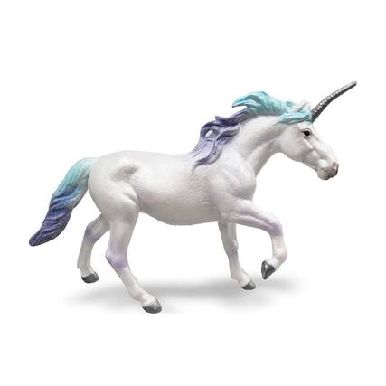 Front. Breyer - Breyer CollectA 1:18 Scale Model Horse | Unicorn Stallion Rainbow - White.