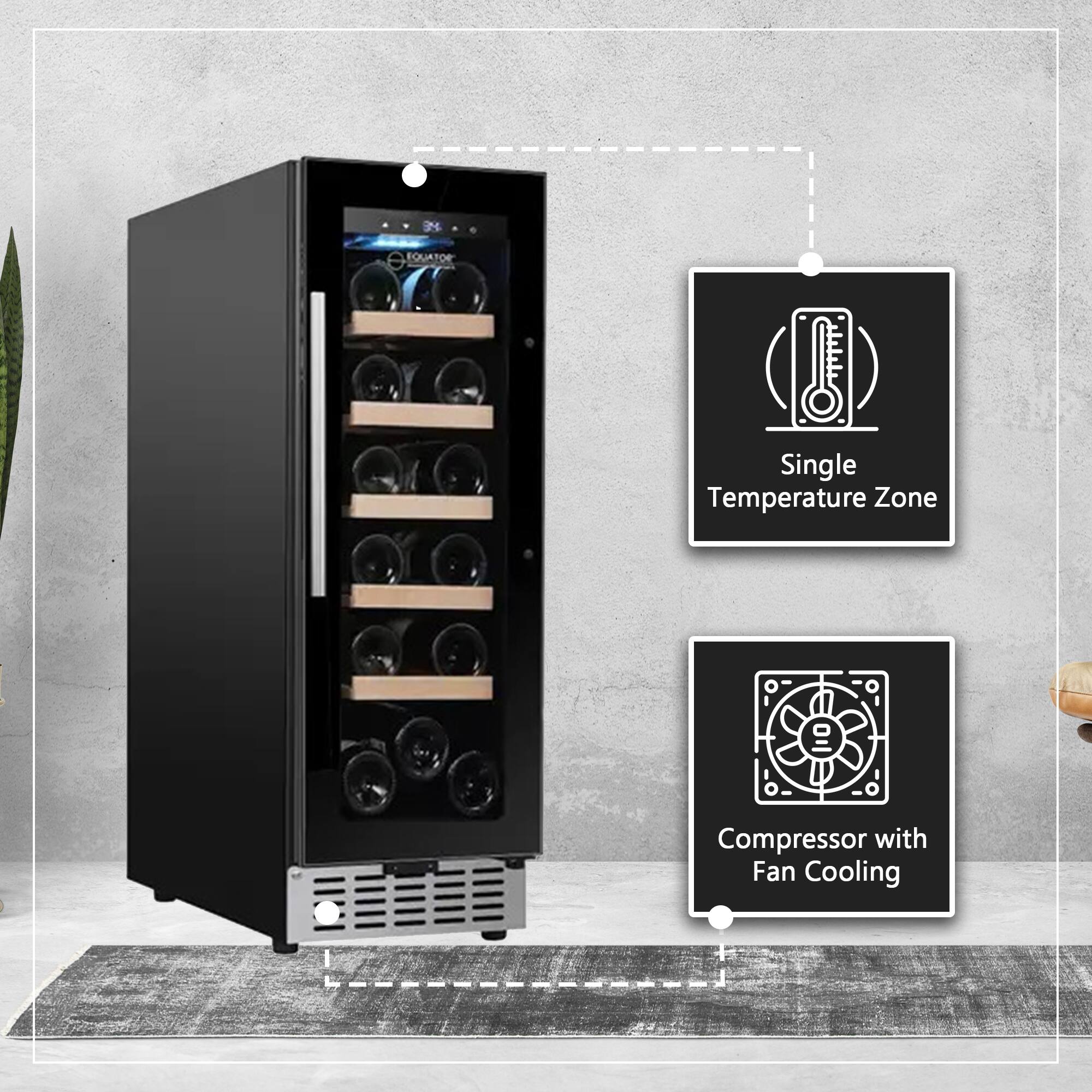 OUA QUATOR  
Single Temperature Zone  
I Compressor with Fan Cooling