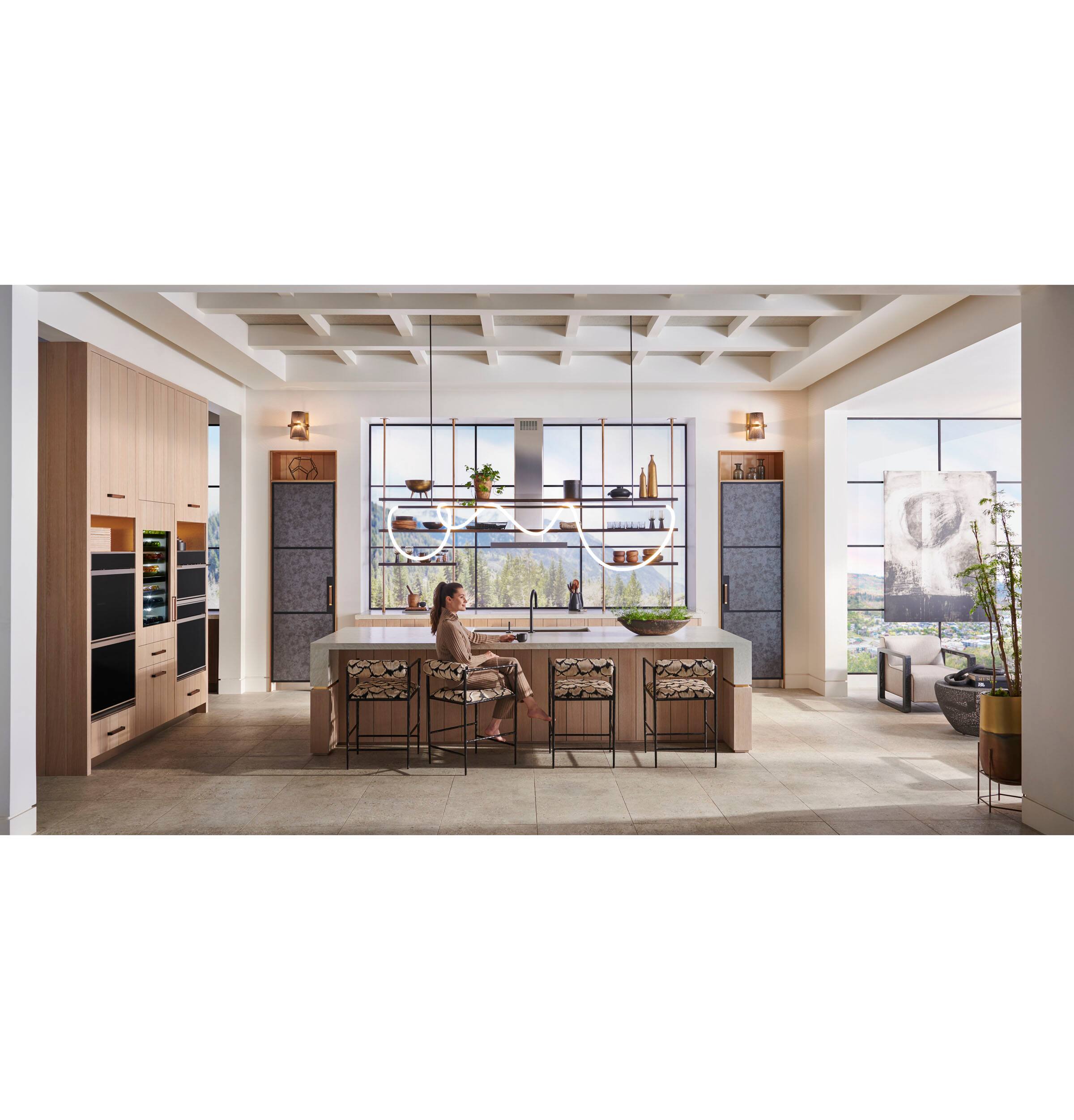 Alt View 14. Monogram - 17.6 Cu. Ft. Column Smart Refrigerator with Ramp-Up LED Interior Lighting - Custom Panel Ready.