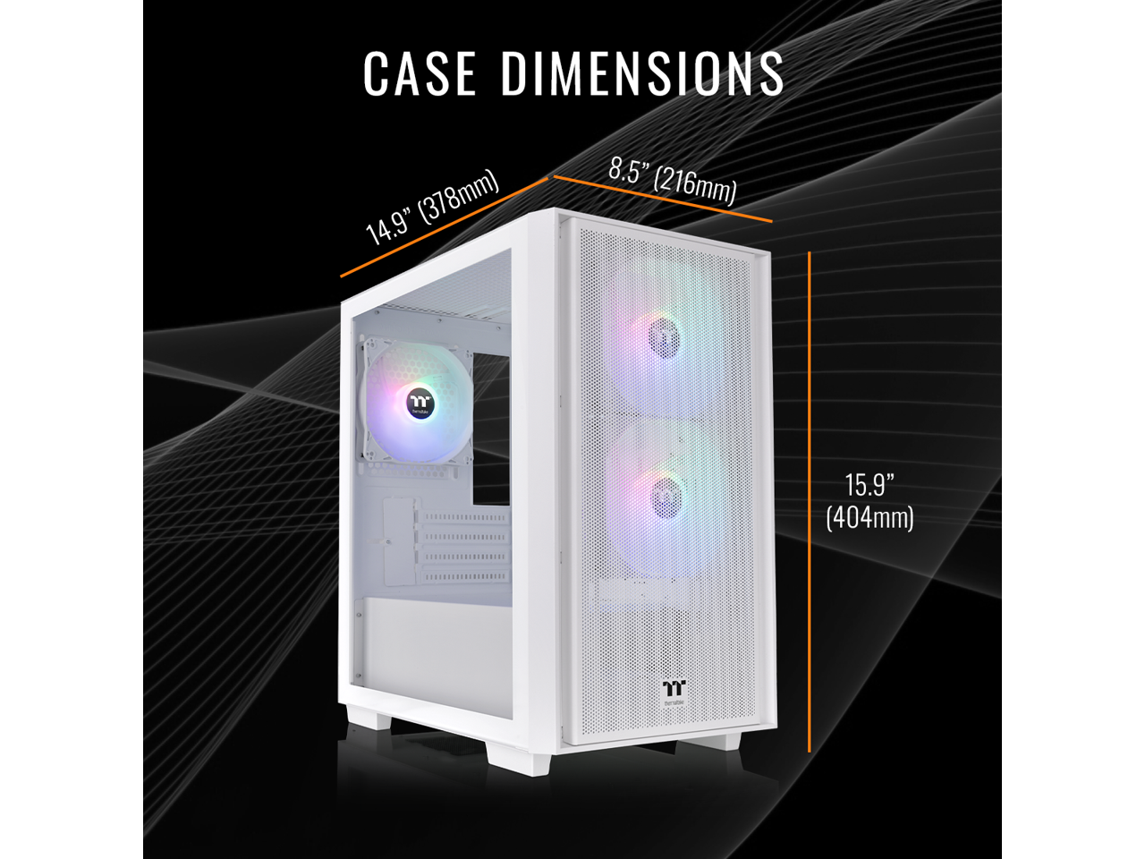 CASE DIMENSIONS  
14.9" (378mm) x 8.5" (216mm) x 15.9" (404mm)