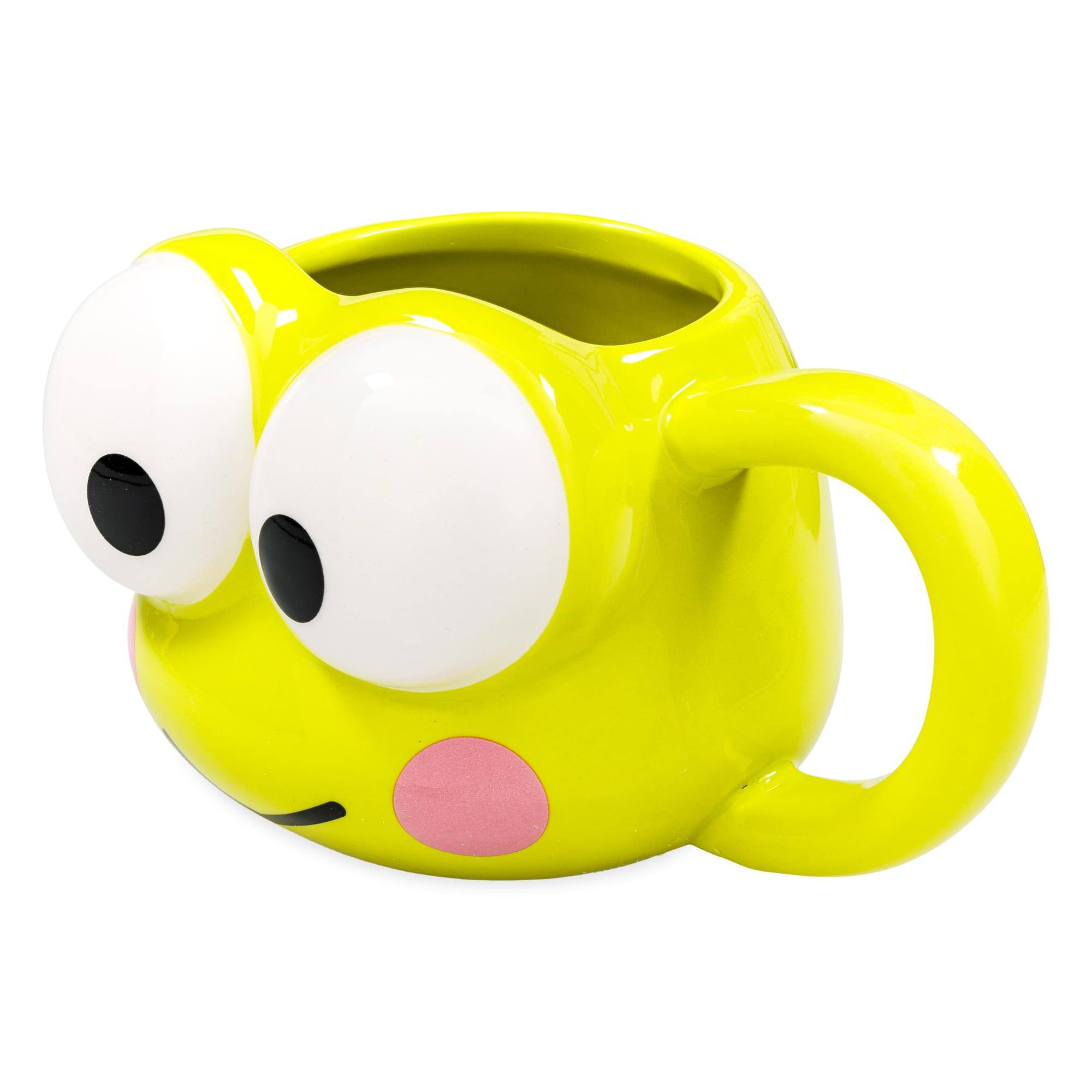 Alt View 1. Silver Buffalo - Sanrio Keroppi Sculpted Ceramic Mug | Holds 20 Ounces - Green.