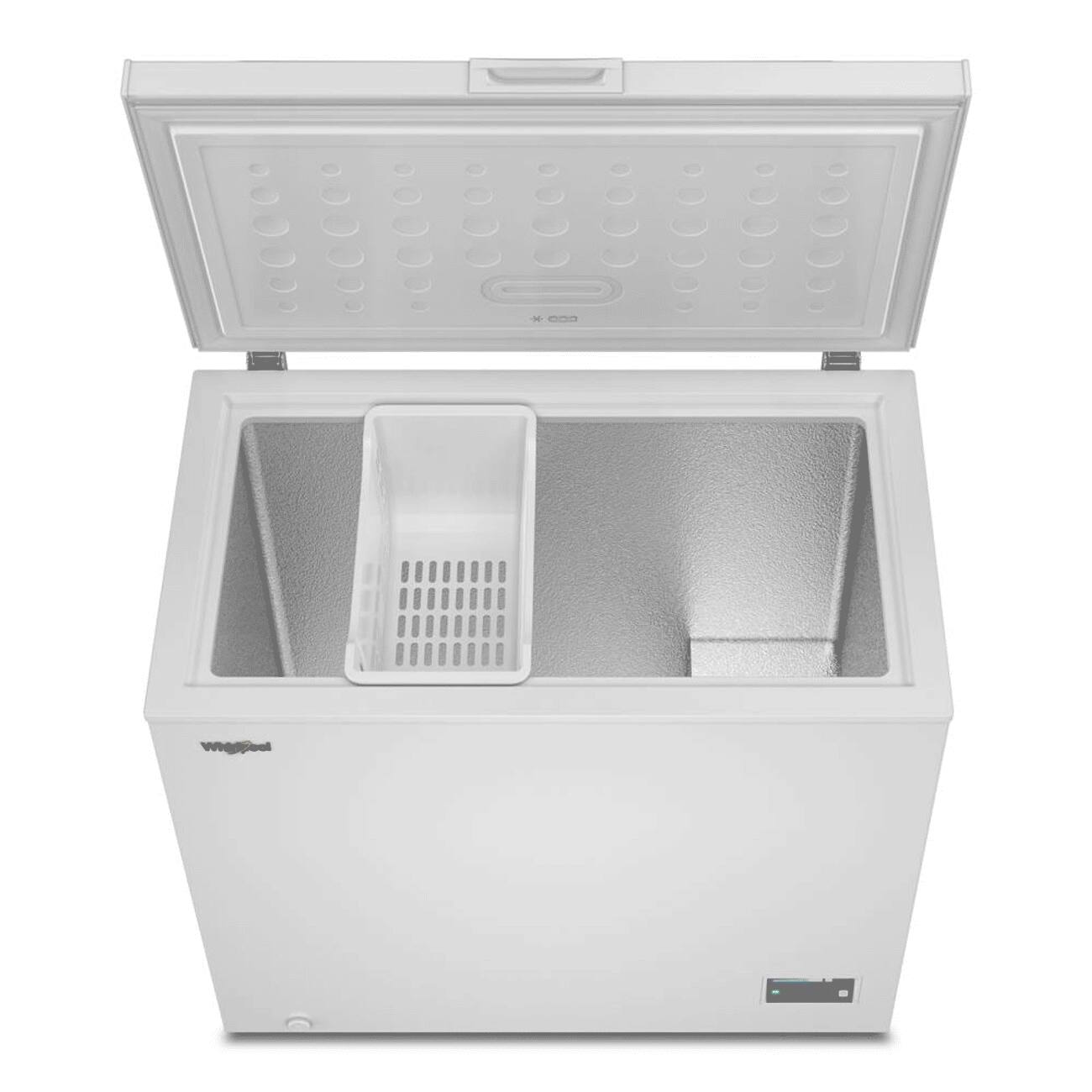 Alt View 6. Whirlpool - Whirlpool 5 cu. ft. Chest Freezer with 1 Storage Basket - White.